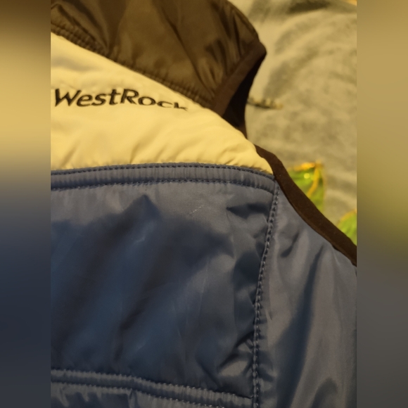 Cutter & Buck, C-BU< , WestRock Sleeveless Vest Jacket, size S/P, Blue & Back - Picture 12 of 13